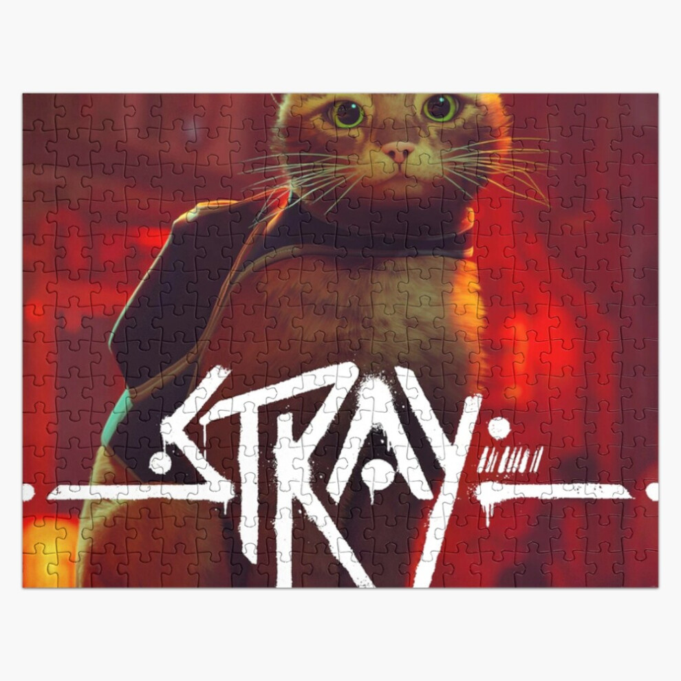 (Stray Game Stray Game Stray Game Stray Game Stray Game Stray Game Stray Game Stray Game Stray Game S) Jigsaw Puzzle Wooden 300-Piece for Adults Kids