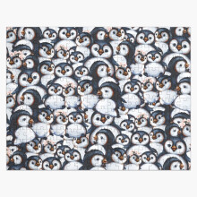 (Too Many Penguins To Count=8691) Jigsaw Puzzle Wooden 300-Piece for Adults Kids Seniors- Home Decor Family Activity Game Wall Art 38x26cm / 15x10inch Birthday Party Gift Toy