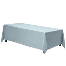 Gee Di Moda Rechteckige Tischdecke     228,6 x 333,3 cm, babyblaue Tischdecke fur 1,80 m grosse Tische mit bodenlangem Uberwurf     strapazierfahiger,