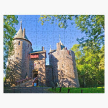(Castel Coch=9157) Jigsaw Puzzle Wooden 300-Piece for Adults Kids Seniors- Home Decor Family Activity Game Wall Art 38x26cm / 15x10inch Birthday Party Gift Toy