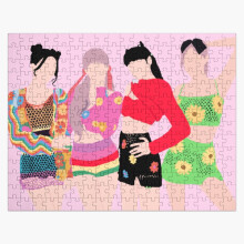 (Blackpink Ice Cream =9286) Jigsaw Puzzle Wooden 300-Piece for Adults Kids Seniors- Home Decor Family Activity Game Wall Art 38x26cm / 15x10inch Birthday Party Gift Toy