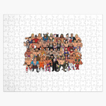 (1991 Wrestling Roster =9567) Jigsaw Puzzle Wooden 300-Piece for Adults Kids Seniors- Home Decor Family Activity Game Wall Art 38x26cm / 15x10inch Birthday Party Gift Toy