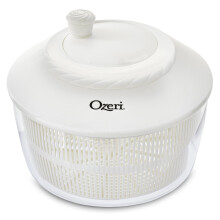 Ozeri Italiaans gemaakte Fresca slacentrifuge en serveerschaal BPA-vrij wit 4,4 qt
