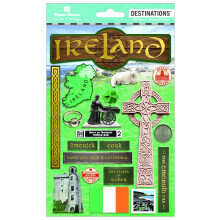 2D samolepky Paper House Productions Travel Ireland 3-Pack