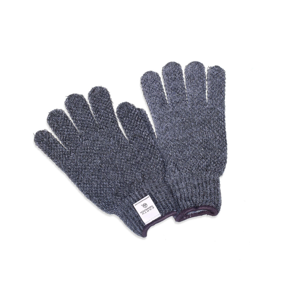 Aarde Therapeutics Earth Therapeutics Purifying Exfoliating Gloves - Charcoal