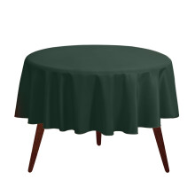 Gee Di Moda Round Tabline - 108 tommer Hunter Green Round Table klud til 48 til 72 tommer runde borde - kraftigt vaskbart stof - til buffetbord f