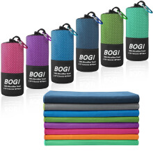 BOGI Microvezel reissporthanddoek, sneldrogende handdoek Zachte lichtgewicht microvezel campinghanddoek Absorberende compacte reishanddoek voor kampe