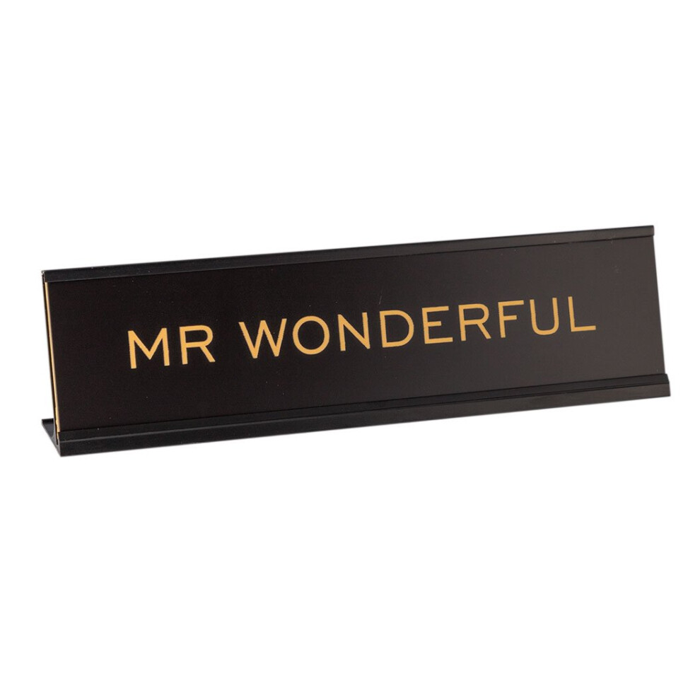 Plaque signal   tique fantaisie Mr Wonderful 2""""x8""""