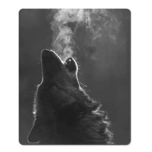 Smooffly Gaming Muismat Aangepast, Winter Wolf Hoehling Antislip Dikke Rubber Grote Muismat