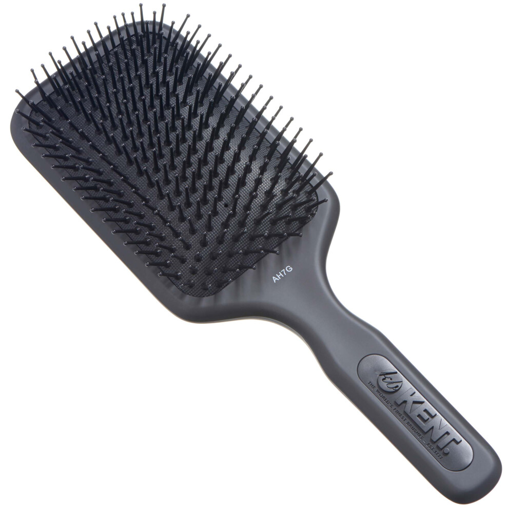 Kent AH7G Airhedz Paddle Detangler Brush (Large  Fine Pins) - For Thick  Curly  and Wet Hair