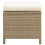 VidaXL vidaXL Gartenhocker 2 Stk. mit Sitzkissen Poly Rattan Beige 4