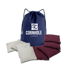 Sacchetti per cornhole resistenti alle intemperie SC Cornhole Games (set da 8) - Dimensioni regolamentari professionali - Da utilizzare su tavole