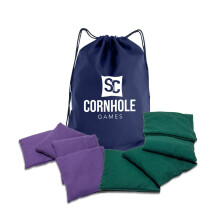 Sacchetti per cornhole resistenti alle intemperie SC Cornhole Games (set da 8) - Dimensioni/peso regolamentari professionali (16 oz) - Da utilizz