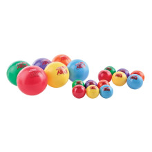 Sportime Aufblasbare All-Bälle, Vielseitig, 10 cm, Verschiedene Farben, Set von 6