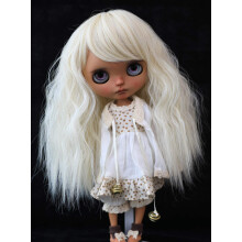 Parochne Iba Parochna pre b   biky s dl   kou 9-10 palcov, dlh    vlasy pre hlavu 24-27 cm (blond-1)