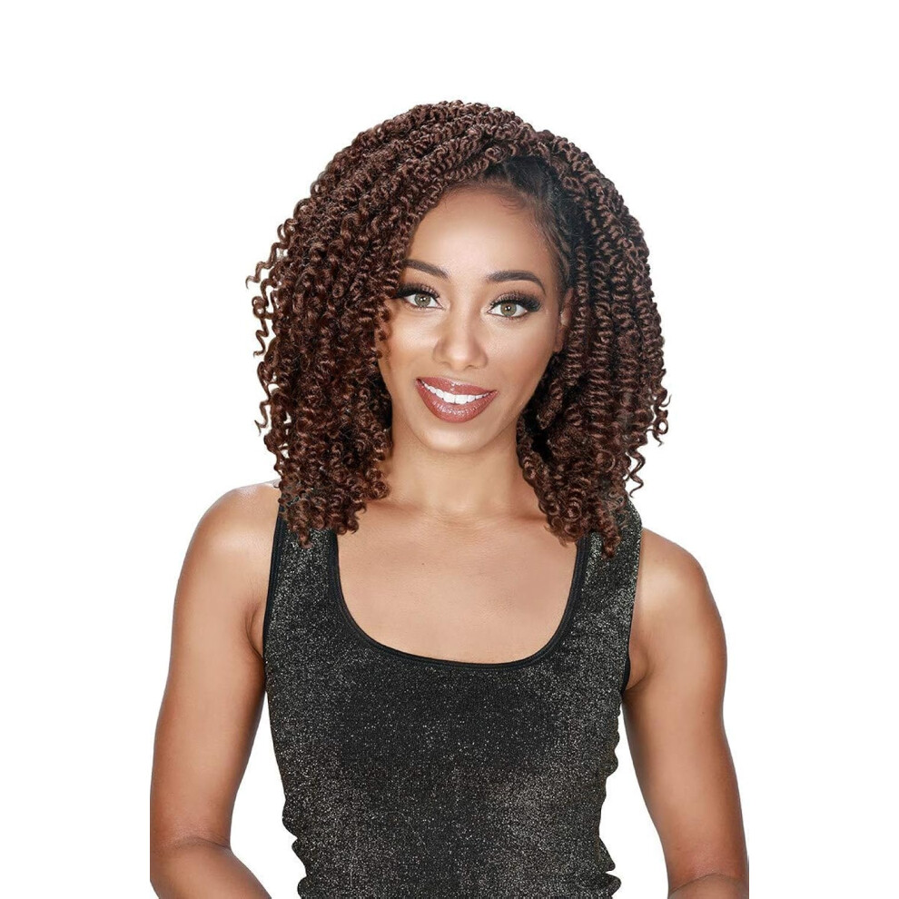 Zury Unisex Black Sis Synthetic Crochet Braids V11 Passion Twist (1B Off )