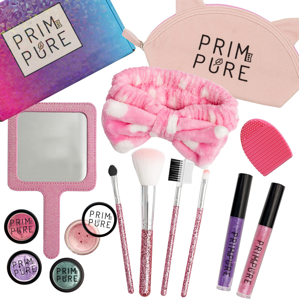 Prim And Pure Ultimate Mineral Kinder Make-Up Geschenkset | Perfekt F R Spielverabredungen Und Geburtstagsfeiern | Kindersicheres Lidschatten-Mak-image