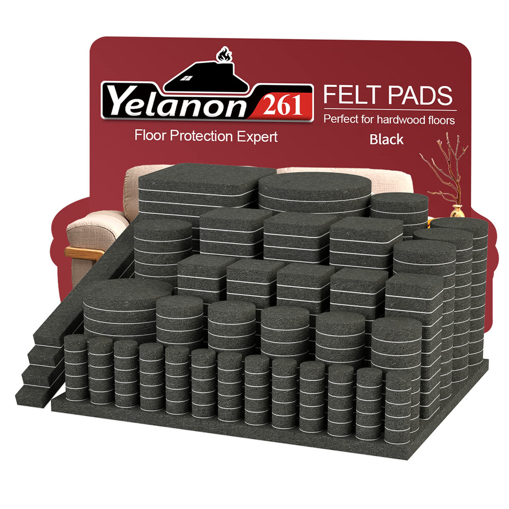 Felt Furniture Pads - 261 Pcs Furniture Pads Hardwoods Floors Self Adhesive Cuttable Felt Chair Pads Anti Scratch Floor Protectors For Furniture Fe 637740175721