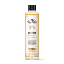 JR Watkins Detox Bath Elixir Bagno Liquido Curcuma e Cedro con Estratti Naturali Detossinanti Senza Sale e Senza Residui 6 oz