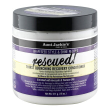 Tante Jackie's druivenpitstijl en glansrecepten Geredde dorstlessende haarherstelconditioner Reparatiebehandeling Zeehonden in vocht 18 oz
