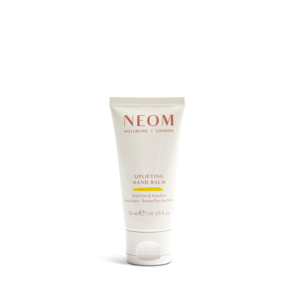Neom - Uplifting Hand Balm, 30ml | Wild Mint & Mandarin | Moisturising & Nourishing | Shea Butter |100% Natural Fragrance