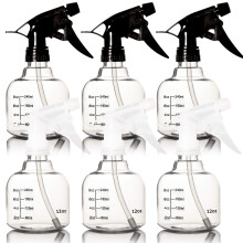 Youngever 6 csomagos res muanyag spray-palackok Spray-palackok hajhoz s tiszttszerekhez 3 tltsz s 3 fekete sznben (12 uncia)