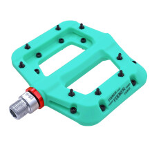 FOOKER MTB-pedaler Mountainbikepedaler 3 lejede skridsikker letv?gts nylonfibercykelplatformpedaler til BMX MTB 9/16"""" (922-gr?nt n?lerulleleje)