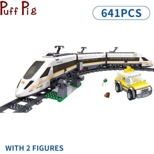 Blocs de construction de Train Express de renaissance, 641 pièces, simulation de Rail de ville à auto-assemblage,
