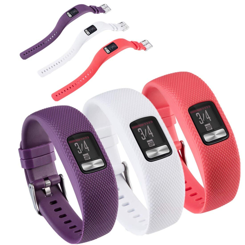 Photos - Watch Strap Huwokxix Watch Band Compatible with Garmin vivofit 4 Adjustable Silicone Sports Strap Replacement Band for Garmin vivofit 4