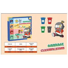 Poubelle créative de Protection de l'environnement pour enfants, jouets de tri, éducation précoce, éducatif, interactif