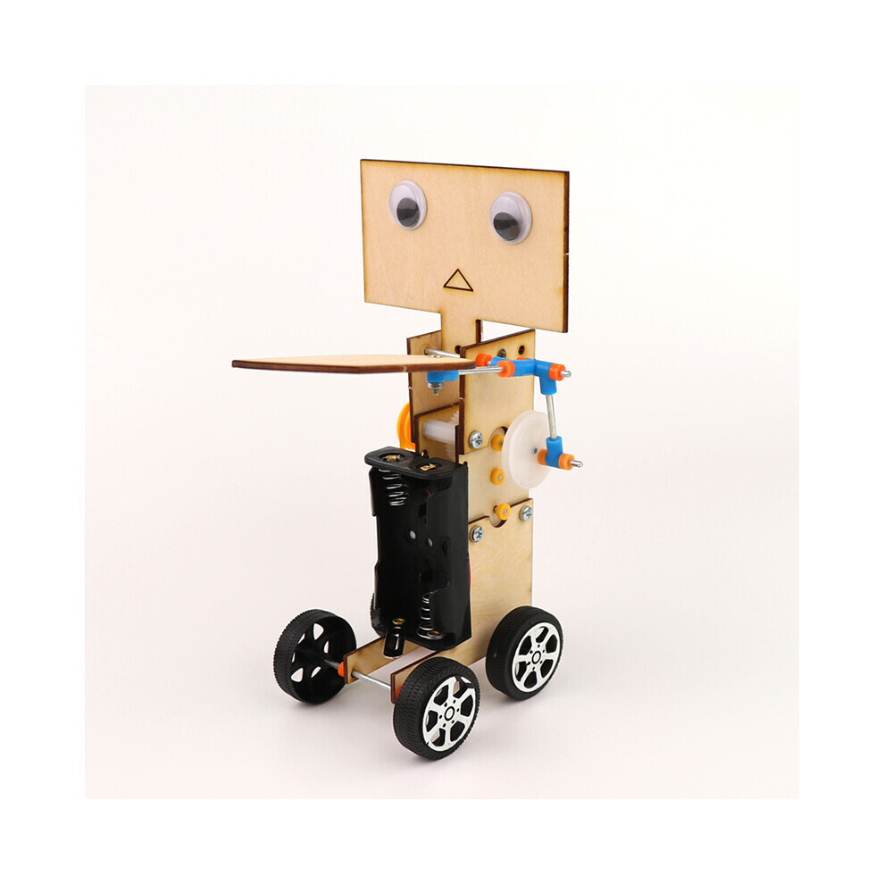 Robot En Bois à Bricoler – Kit Scientifique électrique Pour élèves Primaire/secondaire – Jouet éducatif DIY Avec Moteur