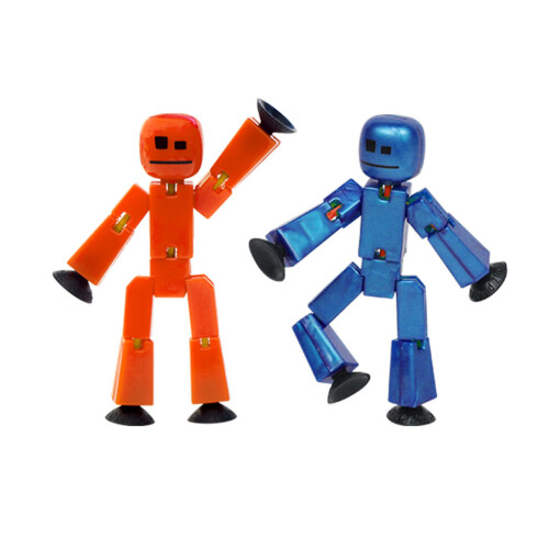 Zing StikBot Dual Pack - Comprend 2 StikBots - Figurines d'action et accessoires à collectionner Animation Stop