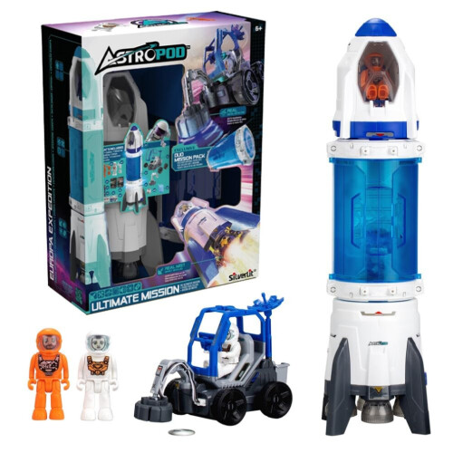 Navette Spatiale RC Avec Lumières LED Colorées - Fusée Télécommandée 34cm, Prête à Voler