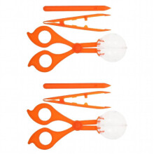Pincettes à insectes pour attraper des insectes, 2 ensembles de trois pièces, ciseaux pour animaux, pince à pince,