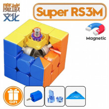 [Série MoYu RS3M] Cube pyramide magnétique RS3M2020 - Jouet de puzzle coloré Speed Fidget pour enfants et