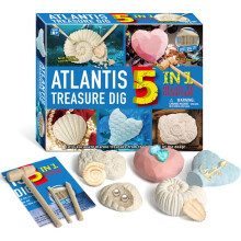 Irich 5 en 1 fouilles archéologiques jouets éducatifs Atlantis pierres précieuses trésor creuser des kits scientifiques