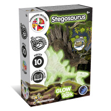 Kit de fouille de fossiles de stégosaure pour enfants-Kit de fouille de fossiles de dinosaures, fossiles de stégosaure