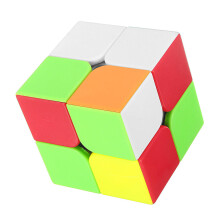 Cube magique incroyable 2x2, 2 pièces, Anti-Stress, jouet de Puzzle pour adultes et enfants, couleur vive, carré,