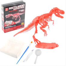 Kits de fouilles de dinosaures, modèle à assembler de fossiles, excavation archéologique, lueur