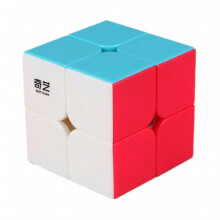 Qiyi Qidi 2x2x2 Cube de vitesse magique poche Puzzle sans colle Cube professionnel 2x2 Cube de vitesse éducatif