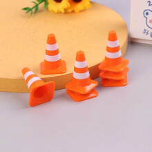 Mini cônes de circulation en plastique, 7 pièces, jouets de formation, panneaux de barrage routier, jouet éducatif