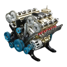 Kit de moteur de modèle pour adulte, kit de modèle de moteur de voiture en métal à 8 cylindres