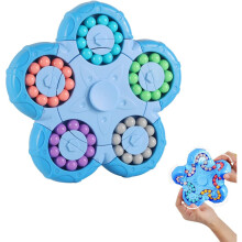 Jouet de puzzle de haricot magique, jouets de Fidget de haricot magique rotatif 2-en-1, jeu de tige de casse-tête