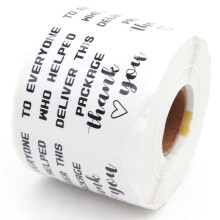 muminglong 1,5 inch bedanksticker 500 stuks bezorg- en poststicker voor verpakking waarderingssticker voor kleine bedrijven