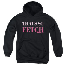 Trevco Sportswear PAR900-YFTH-2 Mean Girls Thats So Fetch Youth Hooded Sweatshirt, Black - Medium