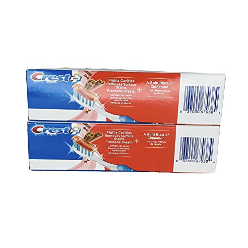 Crest Crest Plus Complete + Whitening Cinnamon Rush Expressions 5,4 oz 2 scatole 2