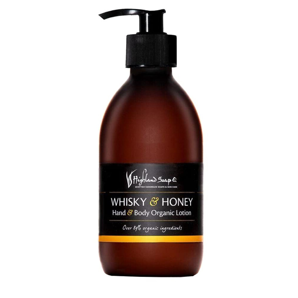 Highland Soap Co The Highland Soap Company Hand & Body Organic Lotion Whisky & Honey 10 Fl Oz (Pack Of 1)