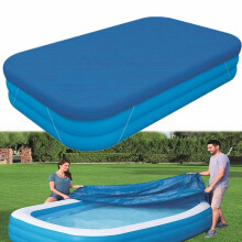 Rectangle Pool Cover Pool Cover for Inflatable Pool Rectangular Inflatable Swimming Pool Cover 10ft X 6ft Dustproof Rainproof Waterproof Square Swimm