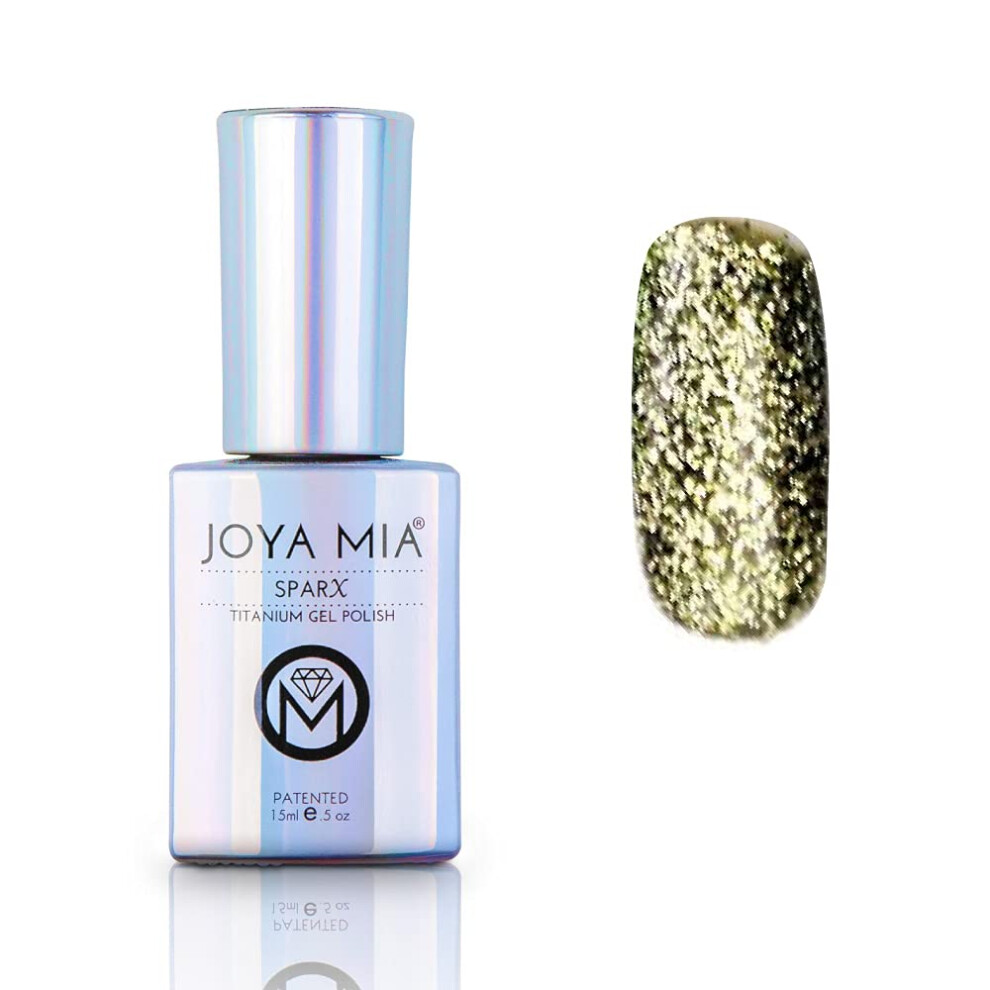 JOYA MIA Glitter gel nail polish Platinum gel nail polish SparX Beautiful Titanium Sparkle Gel Polish (SPX-40)-image-OPC-PGDKDQ7-NEW