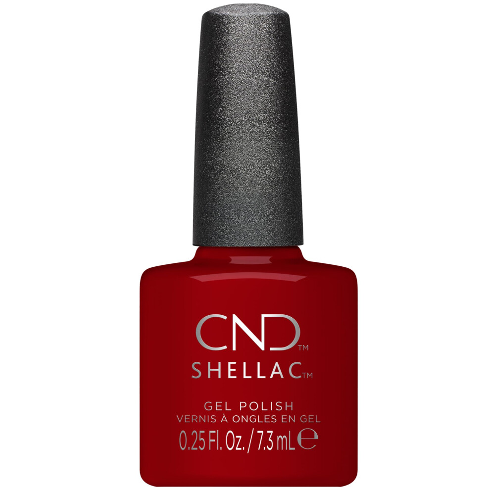 CND Shellac Gel Nail Polish  Long-lasting NailPaint Color with Curve-hugging Brush  Books & Beaujolais  0.25 fl oz